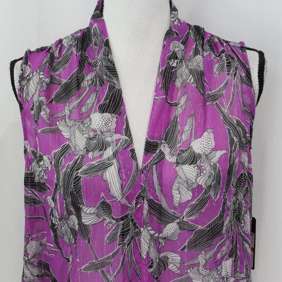 RACHEL Rachel Roy Plum Passion Blouse NWT - Picture 2 of 5